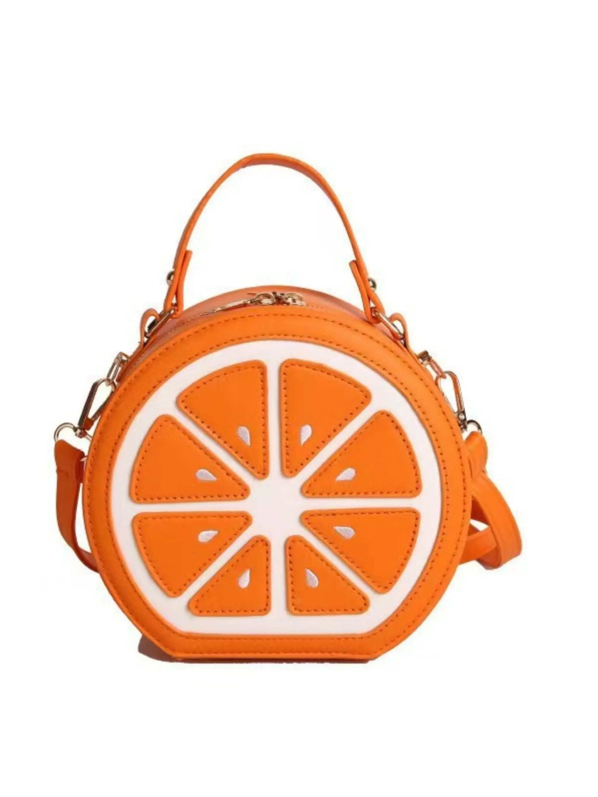 Glitter Women's Crossbody Bag, Lemon Shape Street Style Shoulder/tote Bag, Trendy Versatile Y2K Fashion Accessory, Model 2026-0226, Crossbody Handbag