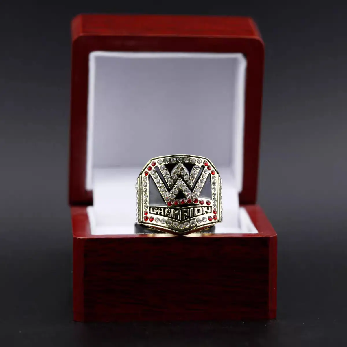 Vintage Wrestling Style Steel Ring American Professional Wrestling Championship Ring W Style Steel Mold Ring