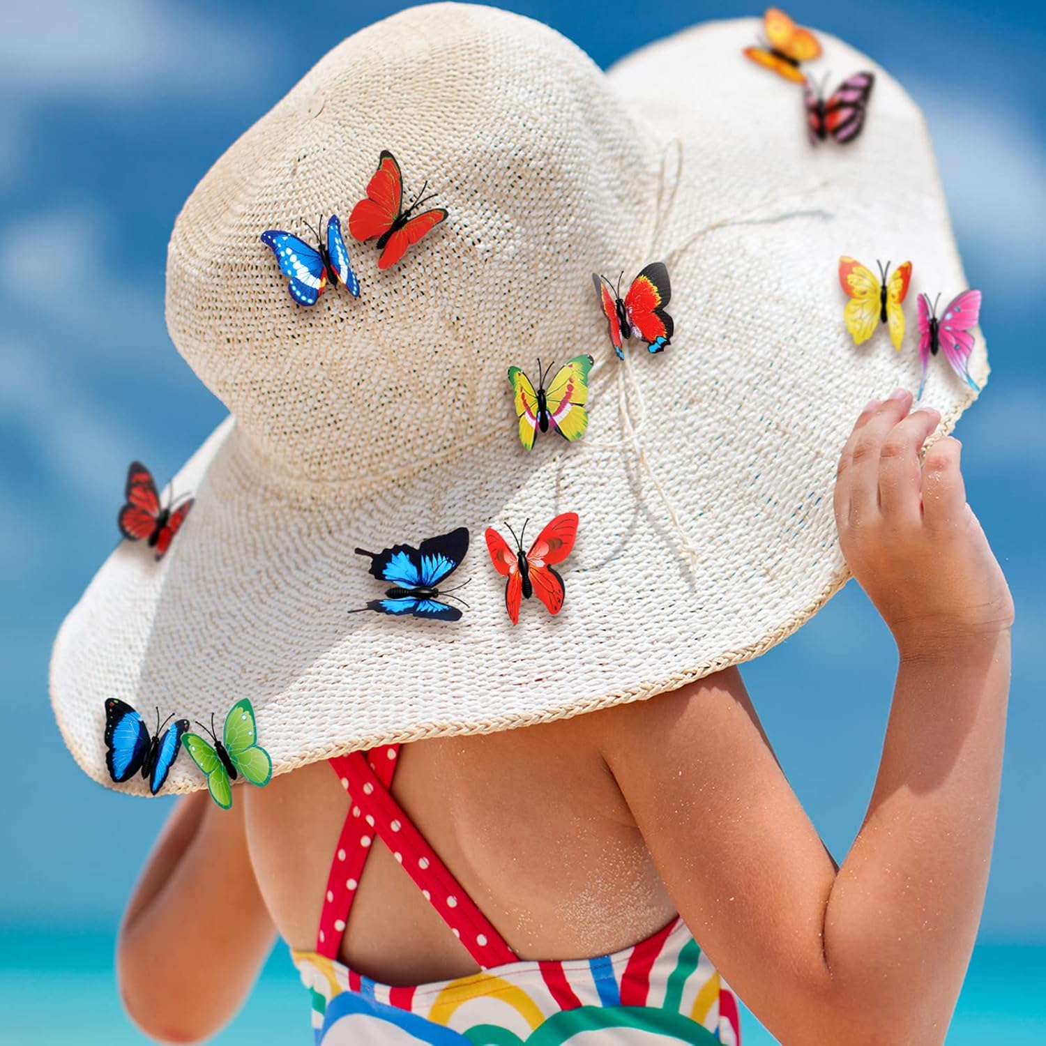 36 count Butterfly Pins 3D Butterflies Brooch Pin Bulk Plastic Butterfly Pin Decor Halloween Butterflies Clips for Clothes Art Crafts Decoration Wedding Birthday Party Favors(Retro Pattern)