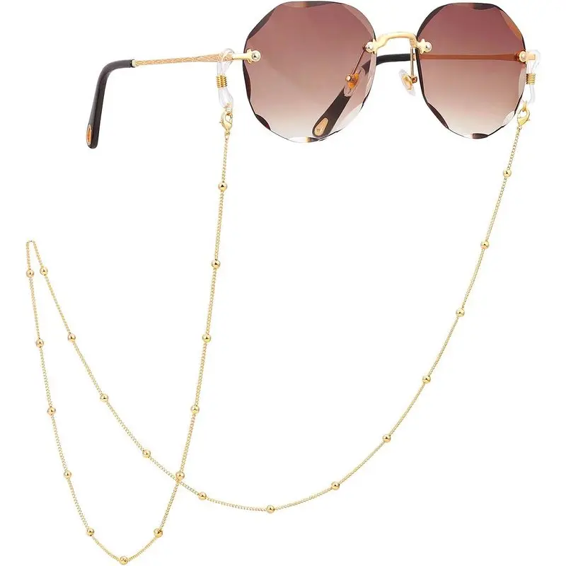18K Gold Plated Eyeglass Chain Sunglasses Strap Holder Reading Glasses Retainer