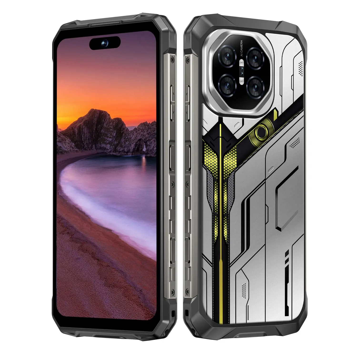 Astarry S26 Ultra Rugged Smart Android Triple Proof Phone 8GB+128GB ROM Android 14.0 Version 6.8 Inch Large Screen 10000mAh Fast Charging Battery Octa Core Processor Drop Proof and Waterproof Fingerprint Unlock Face Unlock 4G Network Suitable For Home And