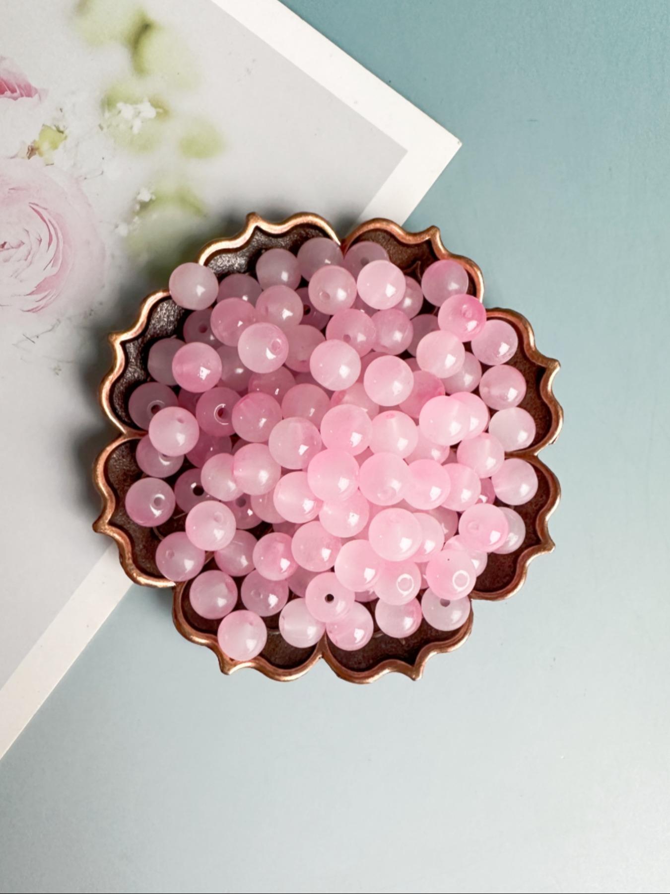 8mm Bead, Colorful Bead Assortment, Beads Set, DIY Jewelry Making Accessories for Bracelet & Necklace, Fashion Accessories for Women & Girls