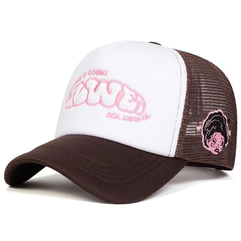 Sports Retro Stranger Hat Cosplay Dustin Baseball Cap Printed Mesh Thinking Hats Unisex Accessories Adjustable Prop Outdoor