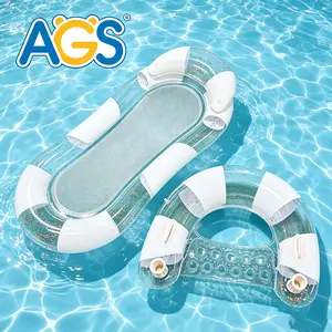 Thick Large Floating Mat Set, Stylish Water Toy, Inflatable Float for Adults, Pool, Beach, Sand, Vacation, Summer Must-Have
