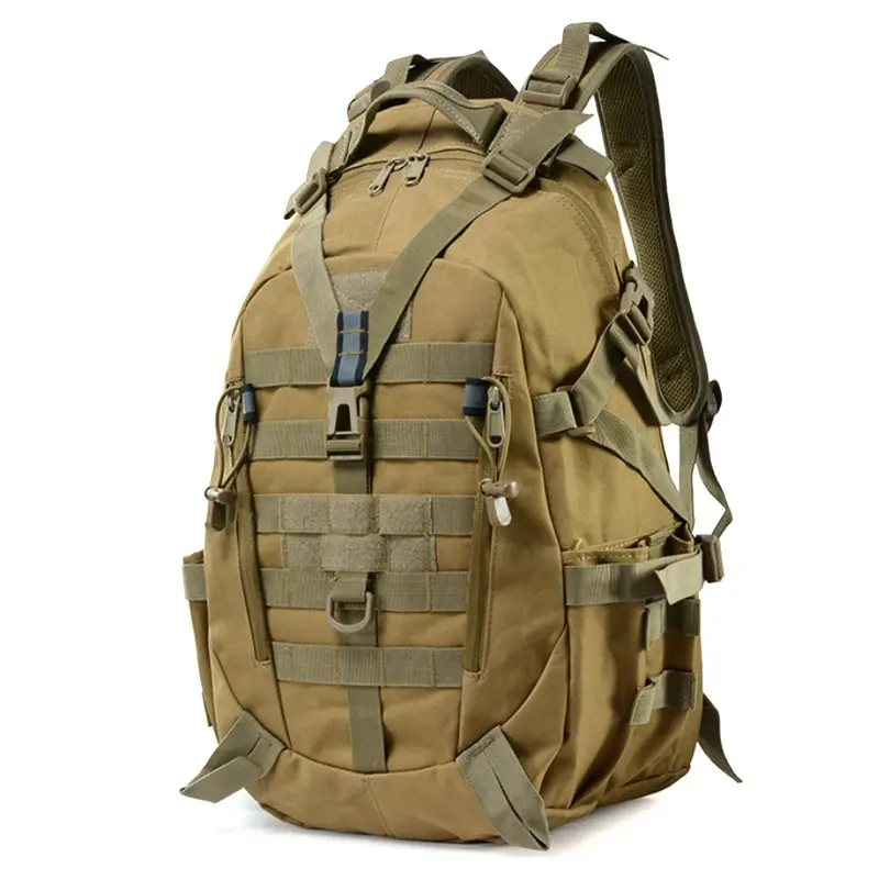 Men's Travel Camouflage Tactical Backpack, Lightweight Hiking Cross-Country Sports Mountaineering Bag, Large Capacity Shoulder Carry Bag