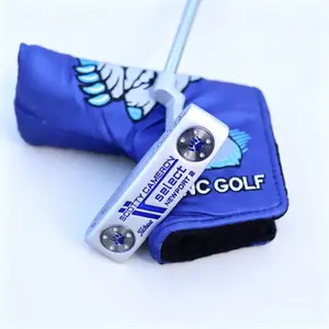 2026 latest model golf putter, straight blade type, comes with a cover, straight push, stainless steel, integrated balance