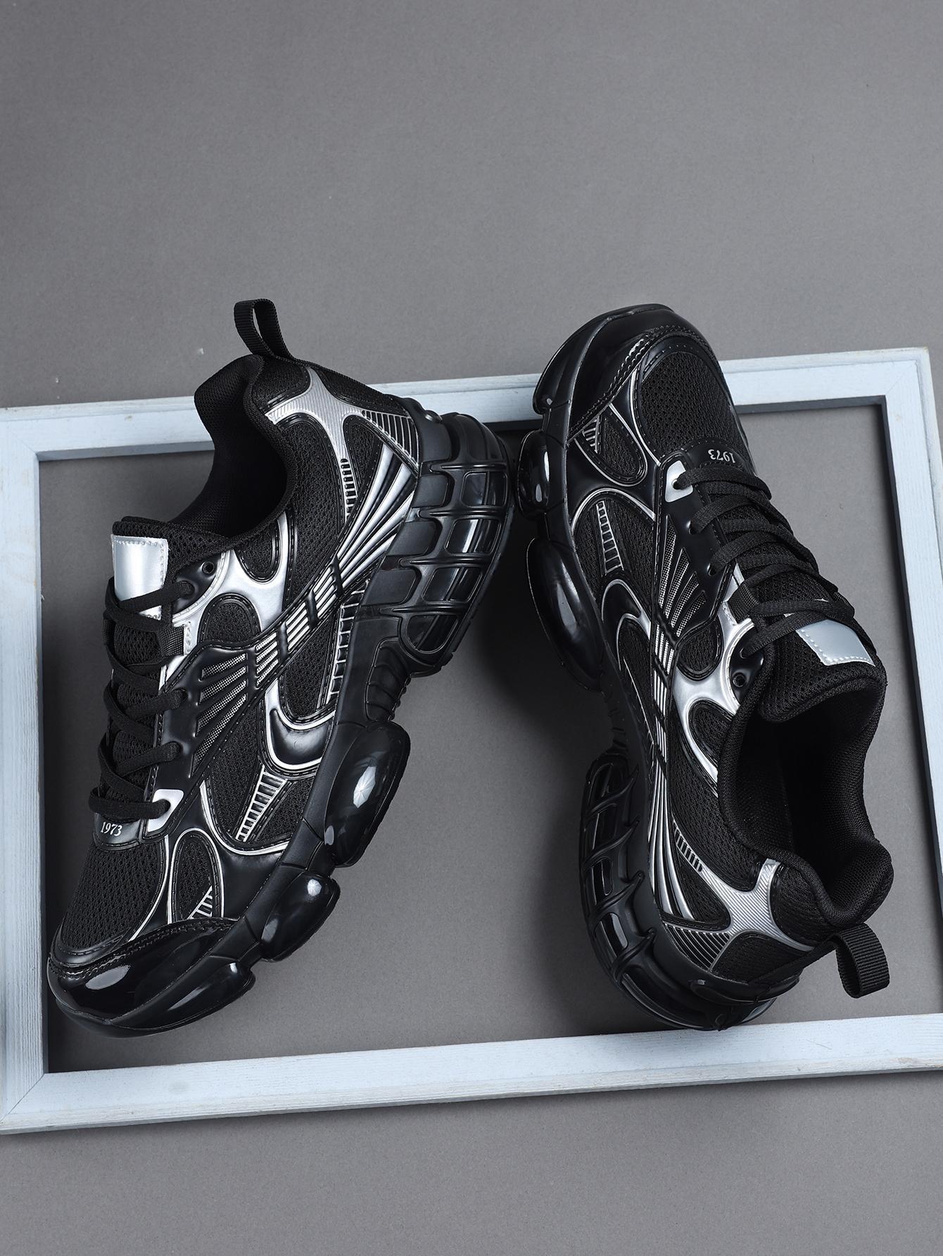 High-Quality Sneakers For Men's Casual Shoes, Comfortable Sporty Design, Outdoor Leisure Footwear, All-Season Textile Upper Material, Sports Shoes