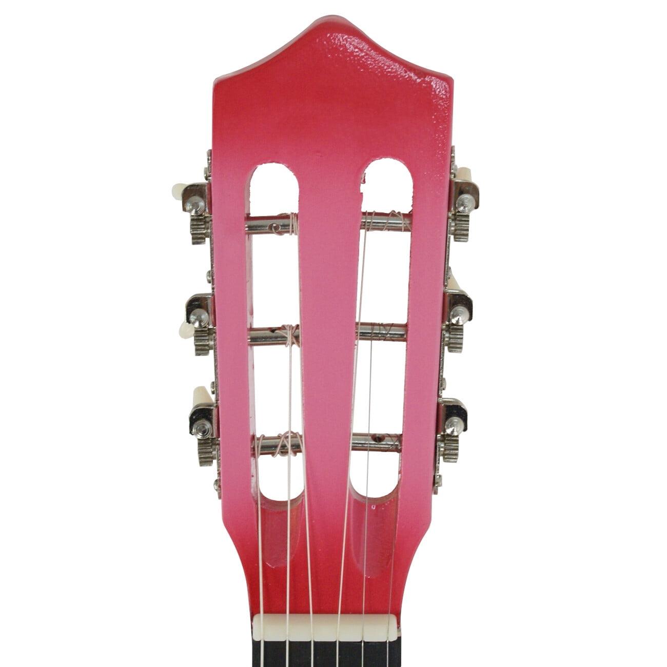ZENY 38-in Kids Beginner Acoustic Guitar Starter Kit 6 Strings W/Case, Strap, Tuner, Pick -Pink