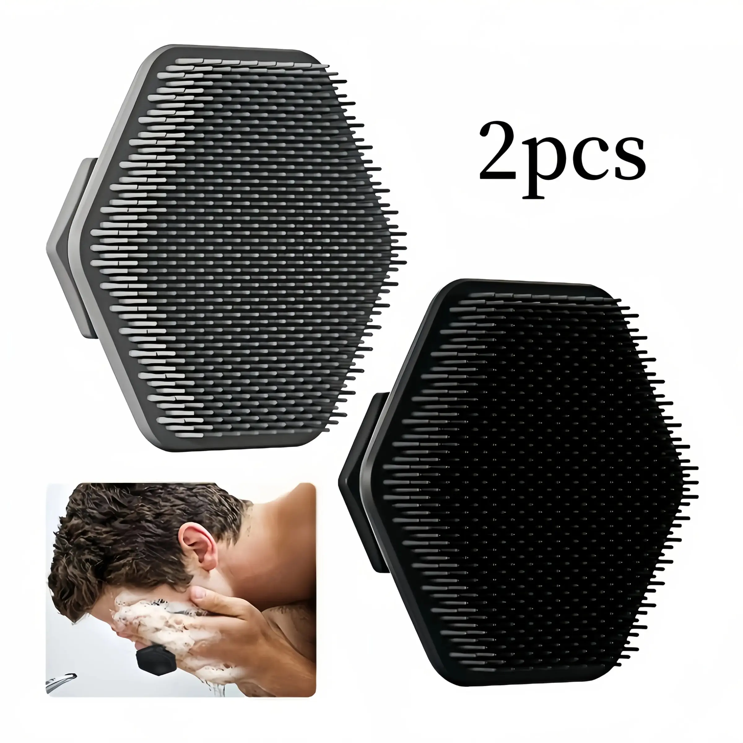 2 Pcs Silicone Facial Exfoliating Brushes, Deep Cleansing Massage Tool, Manual Cleaning Brush, Skin Care Accessories