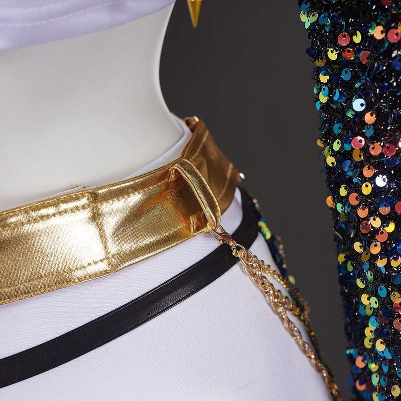 KPop Demon Hunter Gold Outfit  | Fantasy Cosplay Costume for Stage, Party & Dance Performances Clothes