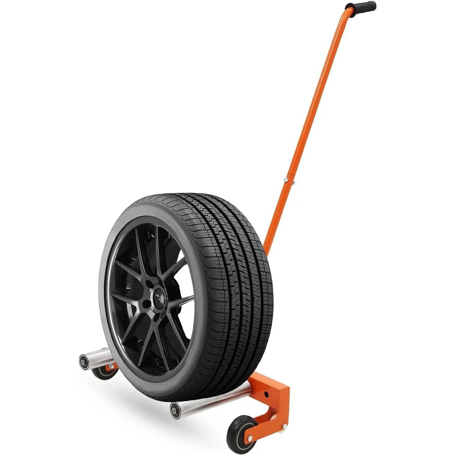 GARVEE Heavy-Duty Adjustable Tire Wheel Dolly, Tire Dolly for Changing Tires, Adjustable Tire Wheel Dolly with 360° Rotatable Wheels, for Workshop Garage, 330 LBS Capacity