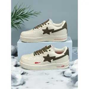 Low Top Casual Versatile Lightning Star, Xiao Zhan's Same Style Unisex Couple, Trendy Athletic Sneakers, Trainer, Sports Shoes