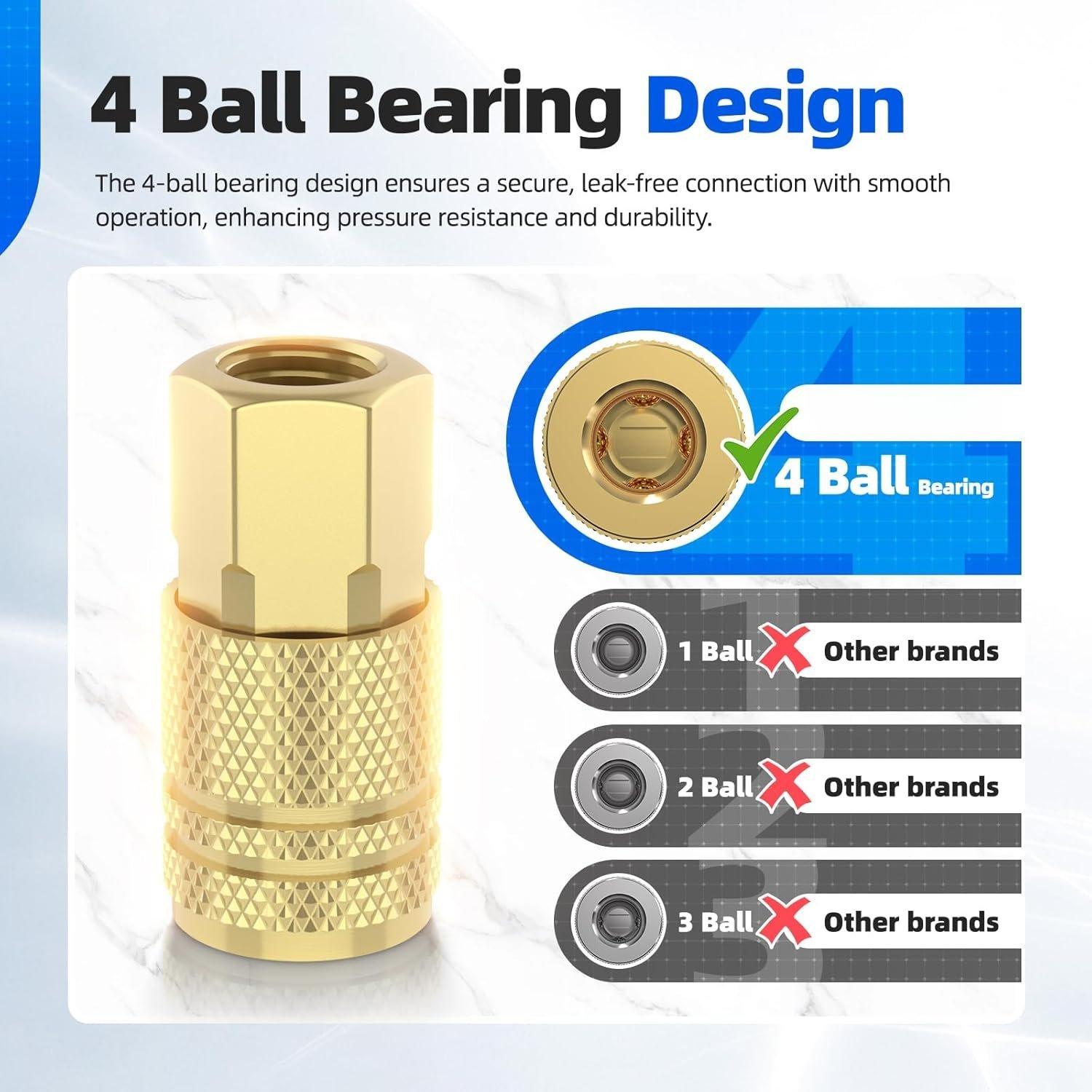 45 count Air Coupler & Plug Kit, 1/4