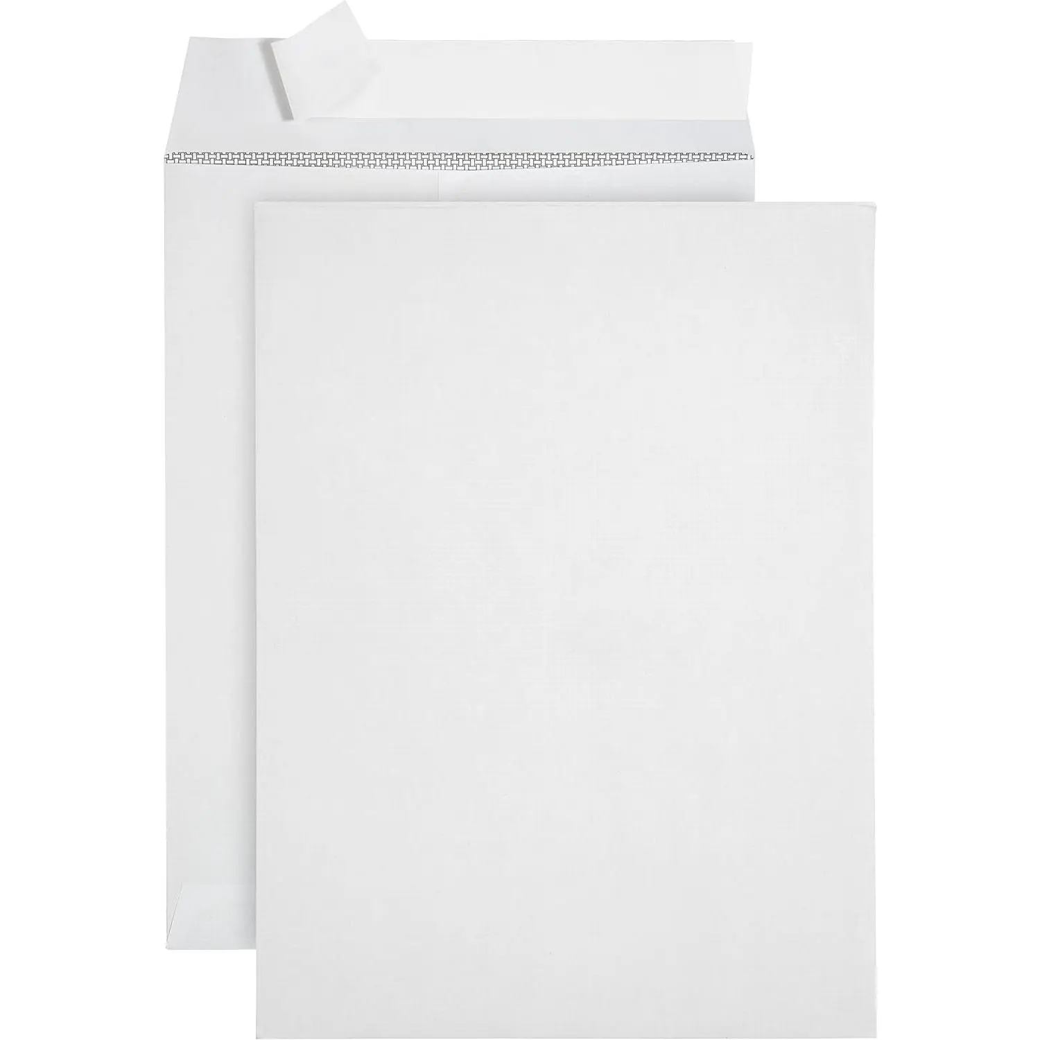 100 9" x 12" Catalog Envelopes, Self Seal, White | Security tint, peel and seal, holds up to 60 sheets, for mailing documents, photos, catalogs