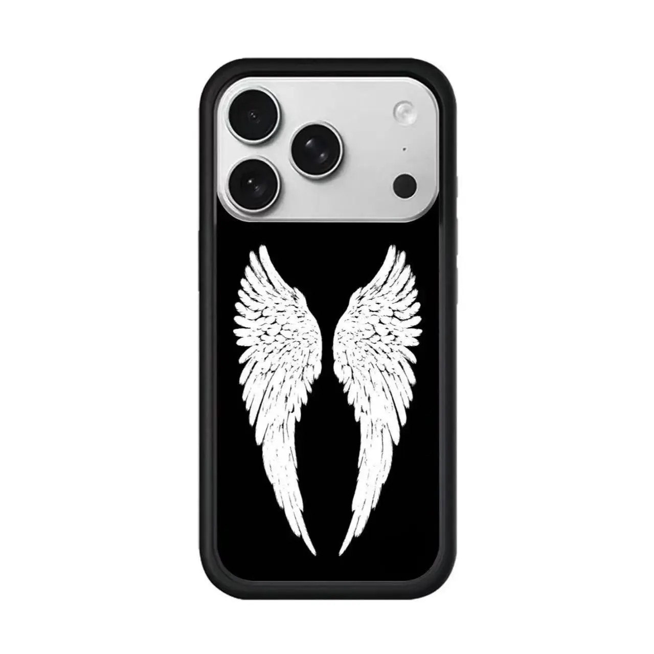 Protective Phone Case for iPhone 17 Pro Max, 16, 15 - Artistic Aesthetic Angel Wings Design, Fresh & Delicate Mobile Accessory for Independence Day Gimbal Use, Accessories Cellphone Smartphone Protection Screen Protector Casing phone cases