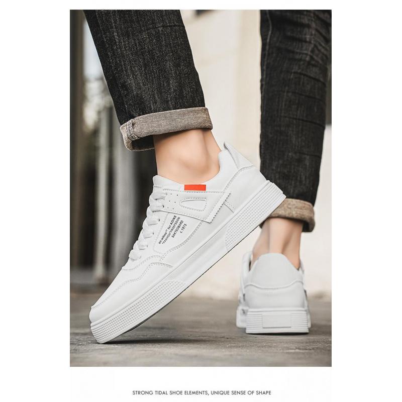 Men'S Low-Top Thick-Soled Sneakers - The Upper And Sole Have Cushioning Pads, Round-Toed Casual Sneakers, Perfect For Running, Gym, And Everyday Wear - Youth Fashion Lace-Up Sneakers (Low-Top Thick-Soled Sneakers)