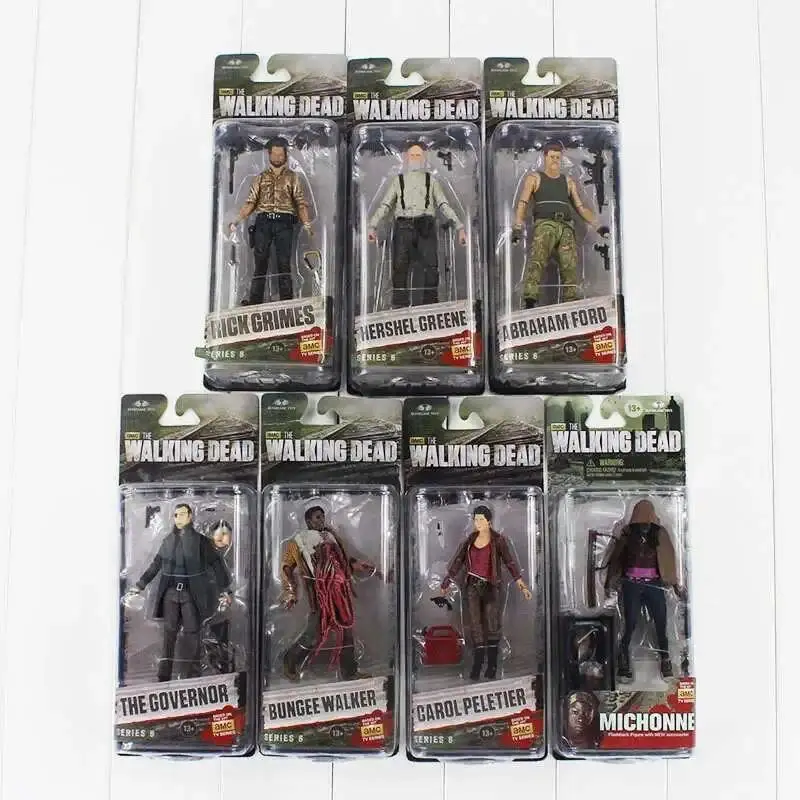 Styles AMC 7 Series 3 The Walking Dead Negan Action Figure Toys Abraham Ford Bungee Walker Grimes Michonne collectible