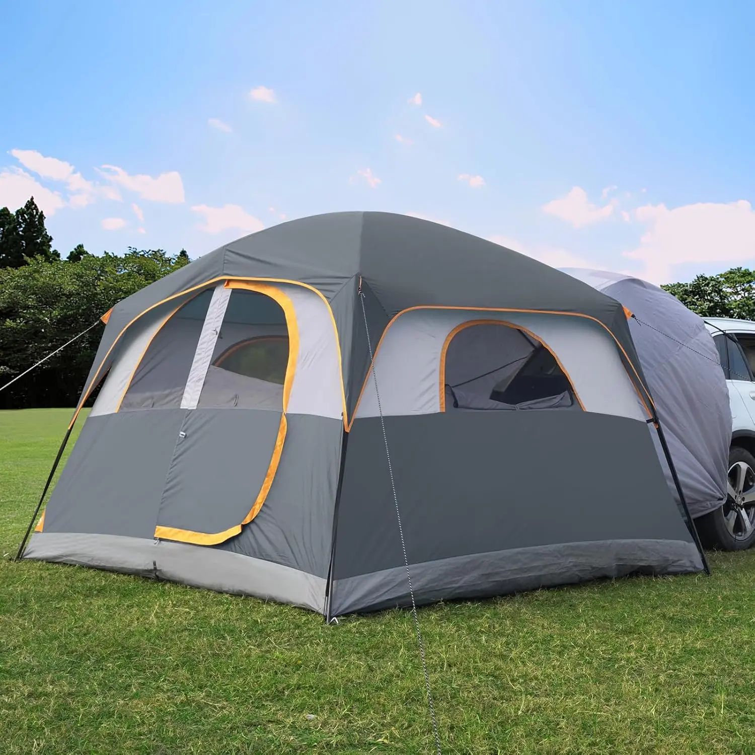Tent  Camping, 6-Person SUV Tailgate Tent - Easy Set Up with Rainfly, 10'x9'x78in(H)