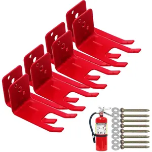 8 Pack Fire Extinguisher Mounts Brackets & Holders Wall Hook Hanger for 5 to 13 lbs Fire Extinguisher