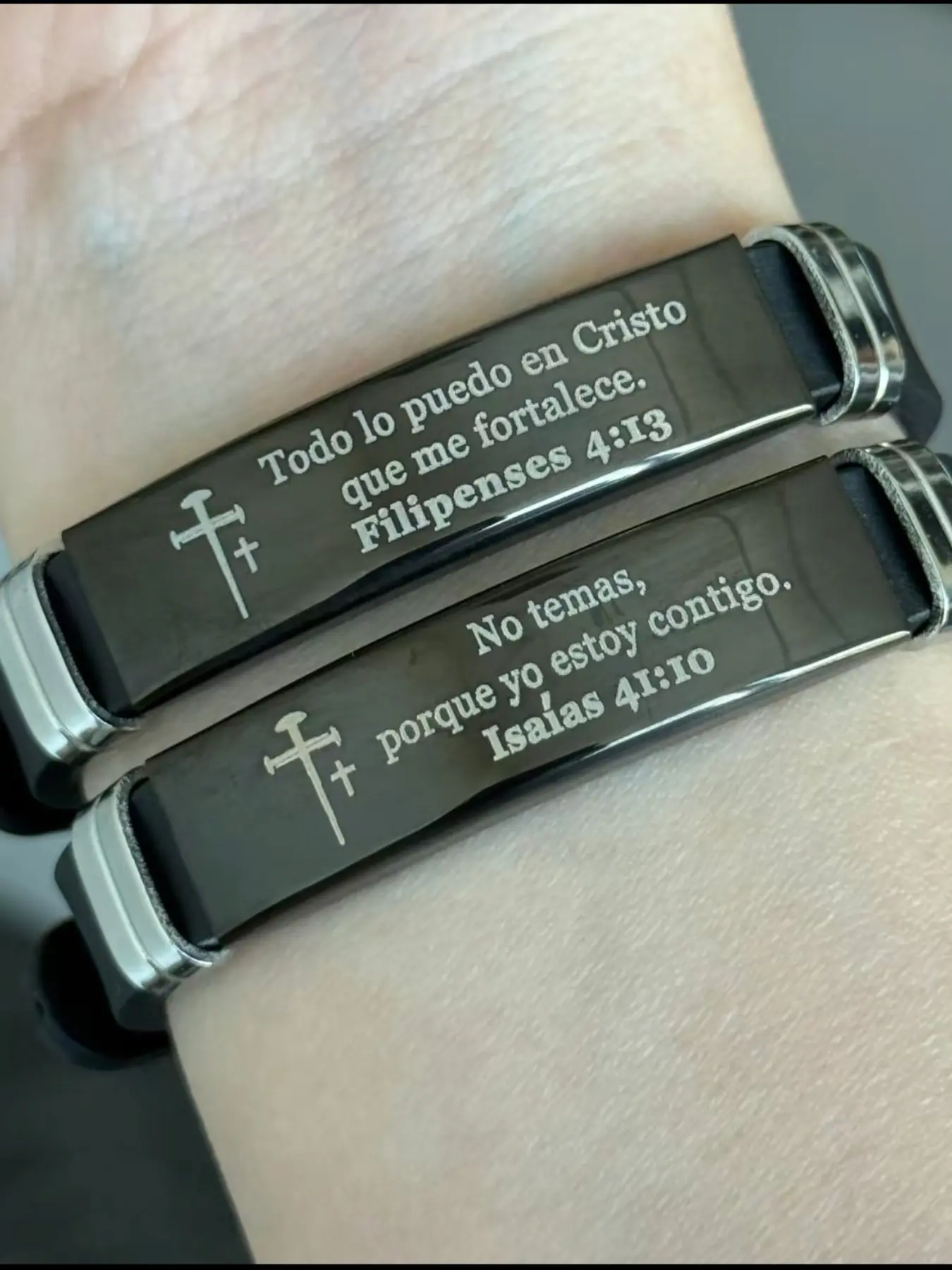 Bible Verse Engraved Bracelet, Fashionable Silicone Wristband for Men & Women, Trendy All-match & Exquisite Jewelry for Birthday Gift, Longevity