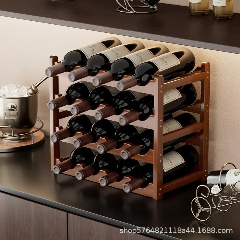 1pc Wine Rack, Home Wine Display Stand, Multi-Bottle Storage Shelf, Simple Desktop Organizer, Elegant and Durable Design for Wine Lovers