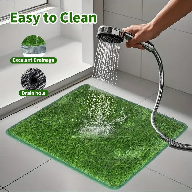 Ultimate Large Washable Artificial Grass Dog Training Pad 2cm Grass Length Deodorizing Reusable Mat Anti Slip Base Easy Clean Indoor Outdoor Use Puppy Training Pad