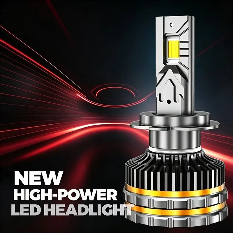 High-Power LED Headlights, 2-Pack H4 H11 H7 9005 9006, Dual Beam Canbus Compatible, 12V 24v, Fog Light Bulbs, H9 H8 H13