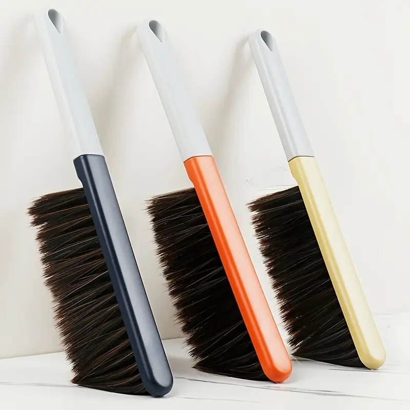 3 Pack 15" Soft Bristle Bed & Counter Cleaning Brush, Dusting & Crumb Debris Sweeping Brush, Comfortable for Car, Bed, Couch, Desk, Sofa, Furniture & Clothes, Small Particles & Hair Remover