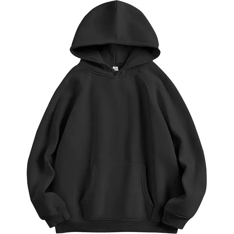 Women's Oversized Fleece‑Lined Hooded Pullover Sweatshirt, Long‑Sleeve Baggy Relaxed Fit Top, Y2K‑Style Autumn‑Winter Layering Clothes For Travel, Street‑Style And Daily Casual Outfits