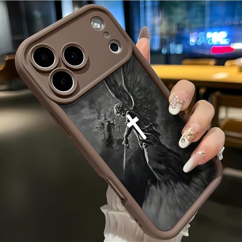 The angel whoap pearedto Balaam Soft&Flexible TPU Silicone Phone Case For iPhone 17 Pro Max AIR 16 15 14 13 12 11 Plus XSMAX Cases Durable|Shockproof|Full Camera Protection|Anti-Scratch|Anti-Fingerprint|Slim Fit|Gift For Girlfriend/Men/Women