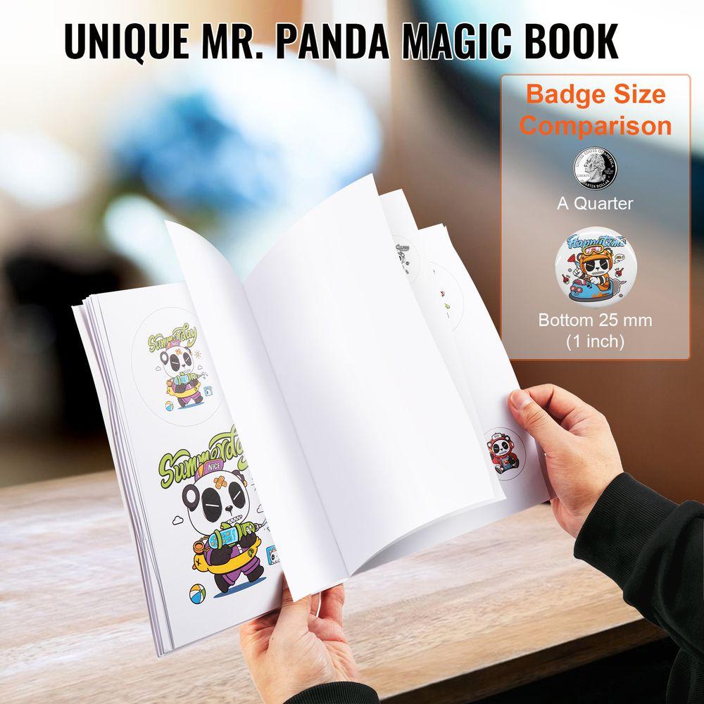 VEVOR Button Maker Machine Badge Pin Machine 1" 25 MM 500 Free Parts Press Kit VEVOR Button Maker Machine Badge Pin Machine 1" 25 MM 500 Free Parts Press Kit