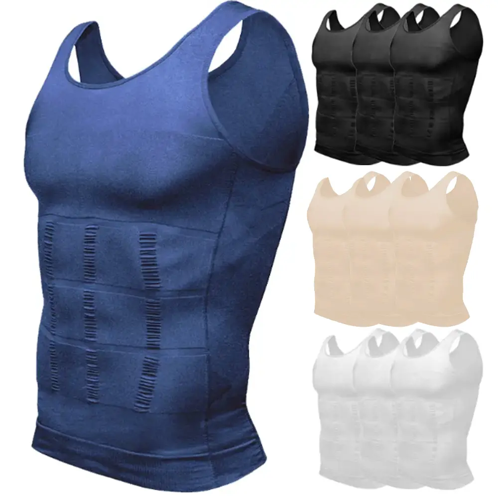 Women's Compression Shirts, 2/3 Pack Sleeveless Compression Vest, Soft Breathable Stretch Tank Tops, Body Shaping Fitted Undershirt for Gym, Running