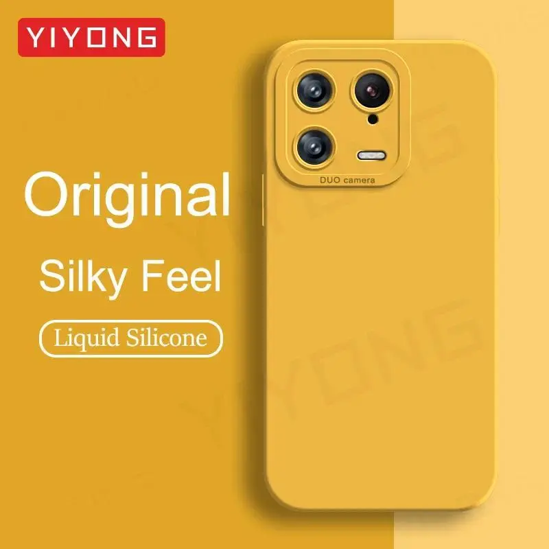 For Xiaomi13 Case YIYONG Silky Soft Liquid Silicone Cover For Xiaomi Mi 13 12 12x12T 13T Pro Xiomi Mi12 Mi13 Phone Cases