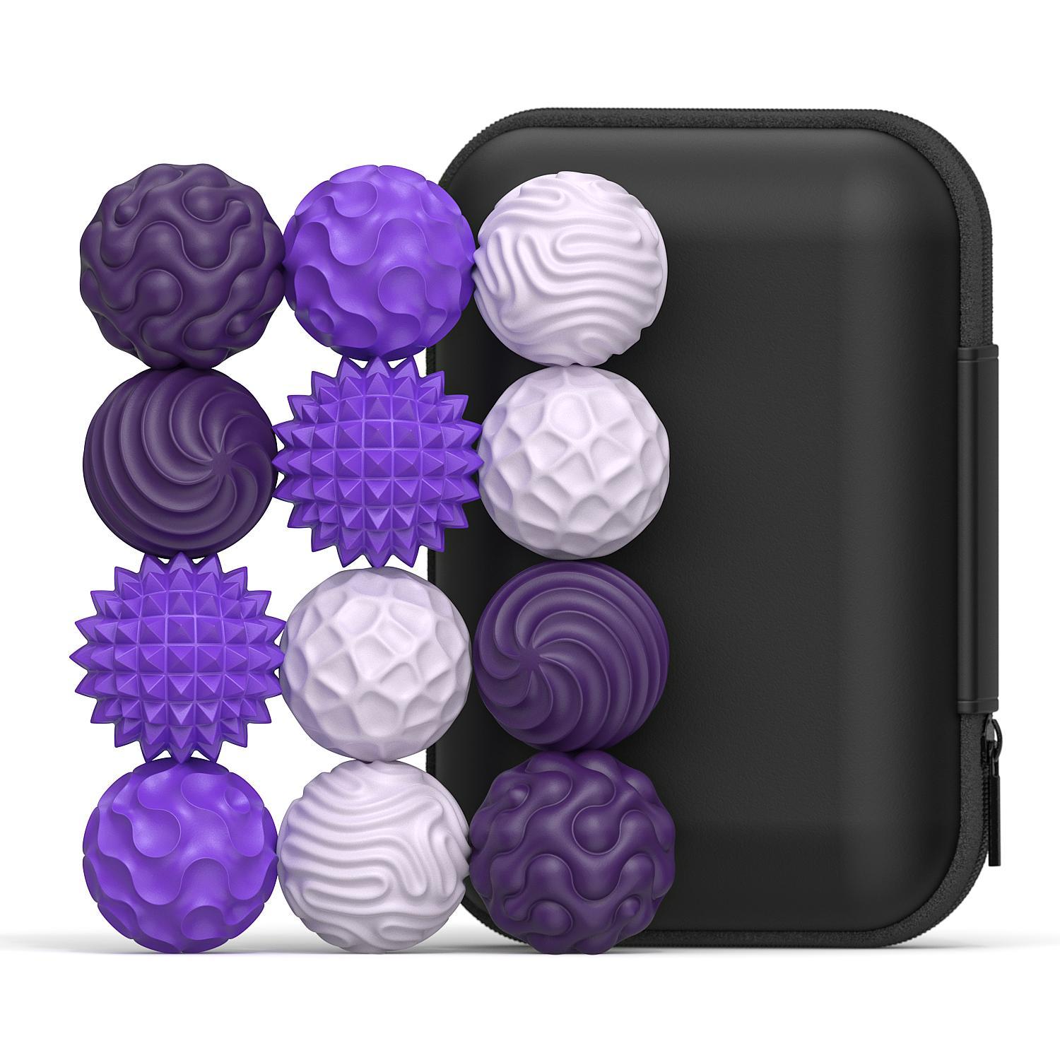 Fidget Toy for Adults, Silicone Magnetic Fidget Balls Set, 6-Count Stress-Relief Accessory, Stress Relief Toys for Autism and ADHD, Sensory Travel Gifts for Teens and Adults, Sensory Bundle, Stress Relief Fidgeting