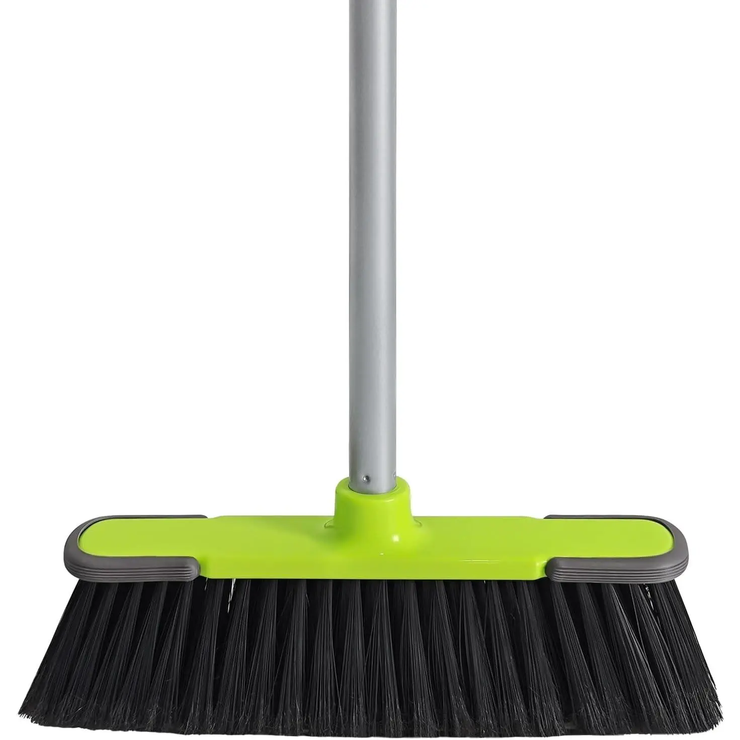 Green Indoor Broom 54" Long Handle Household Floor Sweeping Broom for Kitchen, Garage, Lobby, Patio & Garden