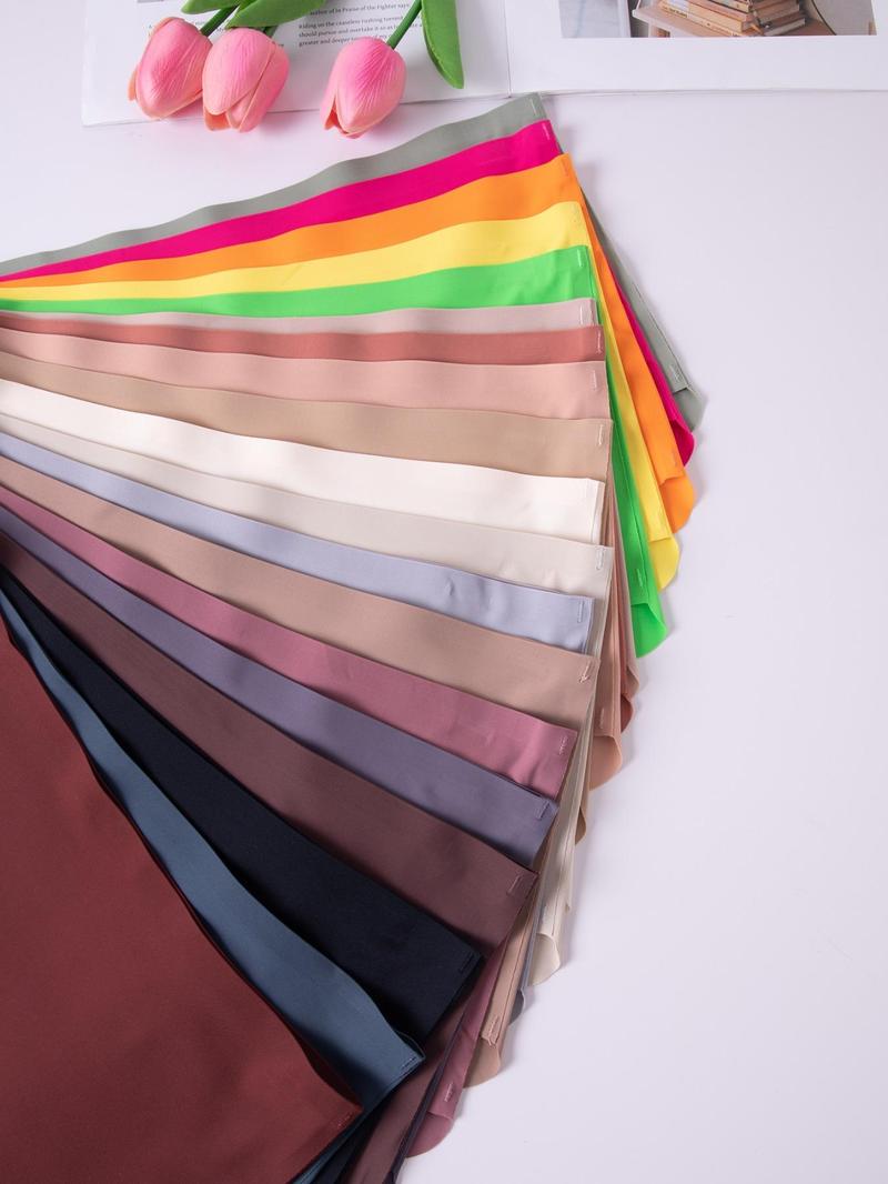 Women's Plain Scallop Trim Seamless Knicker, Soft Comfy Breathable High Waist Panty for Daily Wear, Underwear for All Seasons