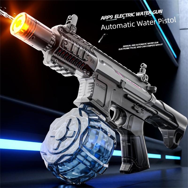 HydroForce-2026 New Arrival Flash P9 Electric Water Blaster, Manual Automatic Integrated Mechanical Linkage High Speed Pulse Water Toy for Children Outdoor Play squirt watergun