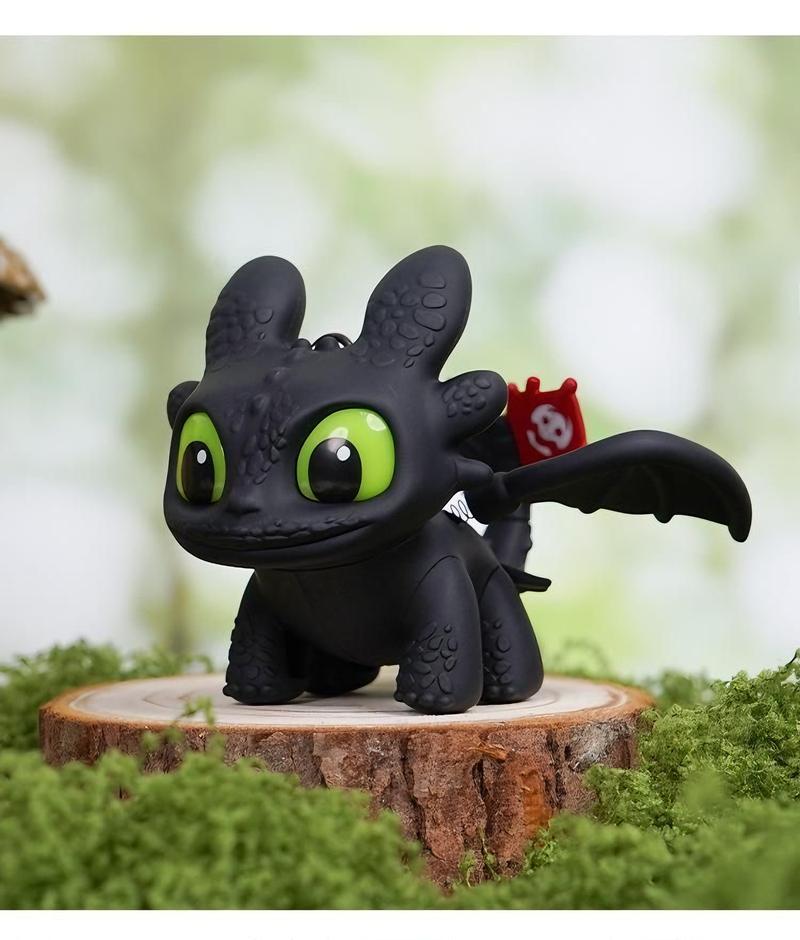 Joylux How to Train Your Dragon, Night Fury Dragon Keychain,Valentine Party Favor Toys 2026, Glow in the Dark Mini Dragon, Pendant with Moving Wings ,Trendy Bag Charm Car Ornament Keychain, Gift Birthday Peripheral