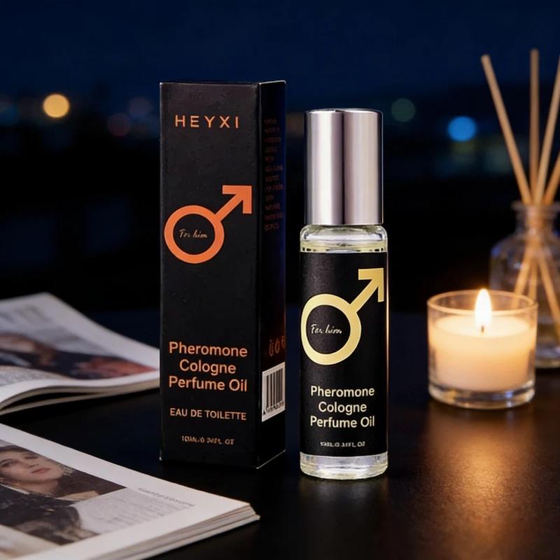 Men's Magnetic Pheromone Roll-On Cologne - Irresistible Attraction, Portable Travel Size, Long-Lasting Scent, Gentle Skin-Friendly