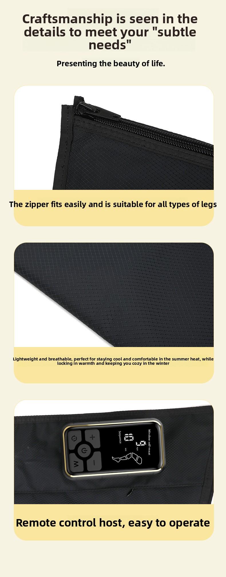 Wearable Air Wave Leg Massager, Kneading Foot Pressure Massager, Foot Therapy Machine, Leg Sleeve Airbag Leg Beauty Device