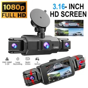 FHD 1080P Dash Cam for Cars, 2/3/4 Channel Recording, G-Sensor, Loop Recording, Wide Angle Lens, Optional WiFi, Optional 32GB Card