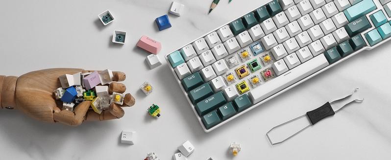 RK ROYAL KLUDGE RK96 RGB Limited Ed, 90% 96 Keys Wireless Triple Mode BT5.0/2.4G/USB-C Hot Swappable Mechanical Keyboard w/Wrist Rest, Software Support & Massive Battery, RK Yellow Switch, Camp Green