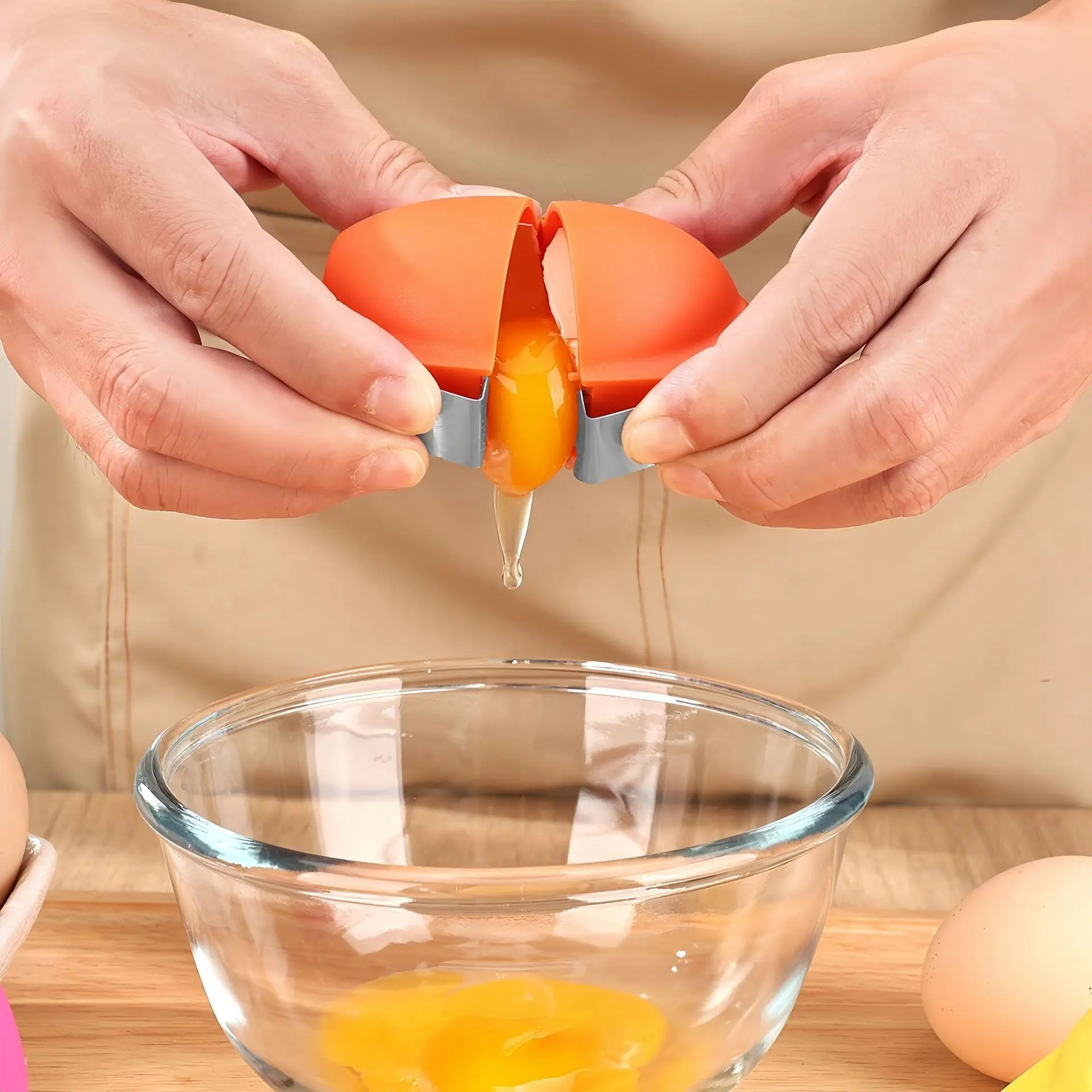4/2pcs Egg Shell Remover, Peeler and Separator, Food Grade Portable Quick Egg Cracker Tool, Manual Egg Shell Remover, Kitchen Egg Opener, Perfect Gift