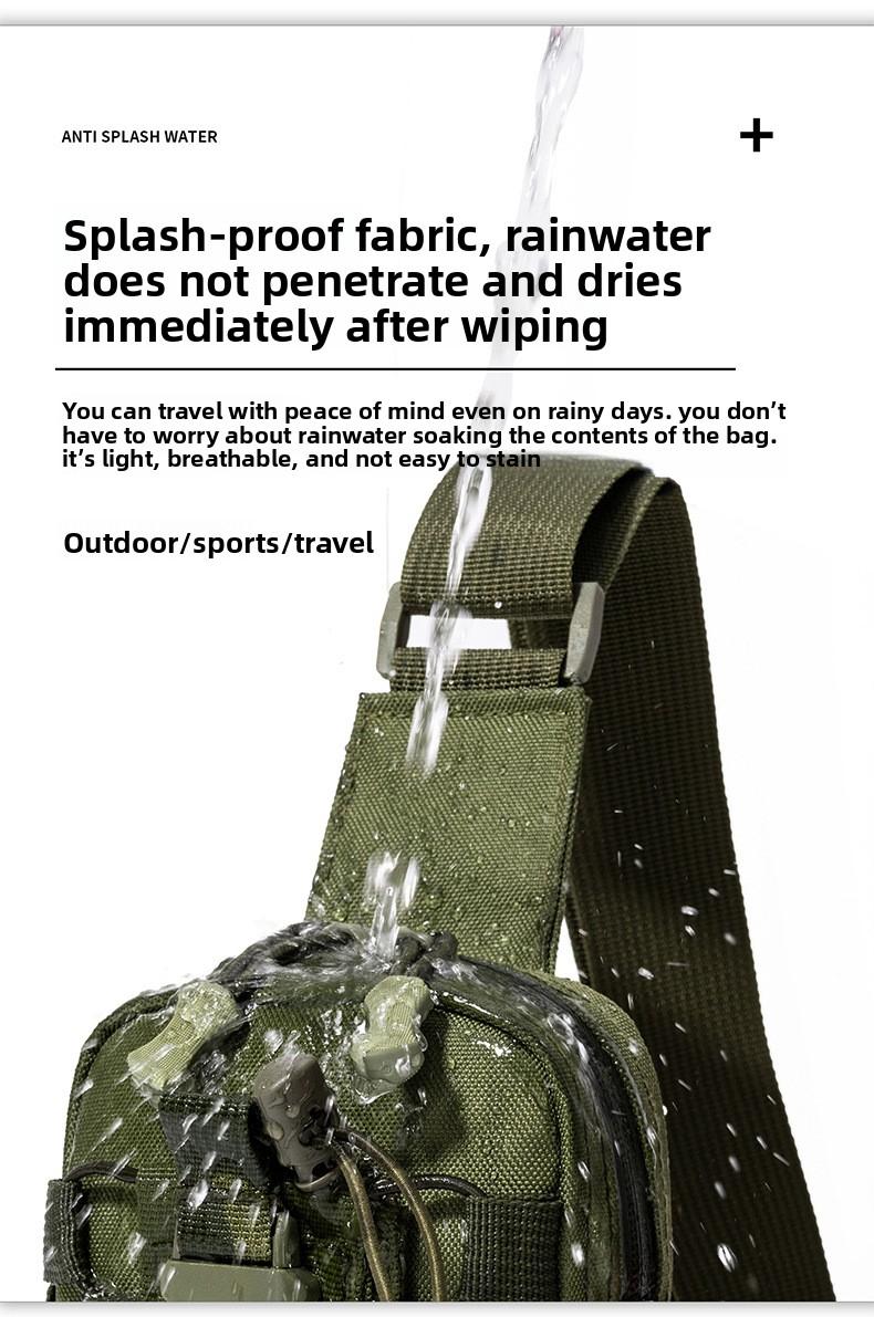 Tactical Waist Bag for Men - Water Bottle Holder, Crossbody Chest Bag for Camping, Cycling & Everyday Use