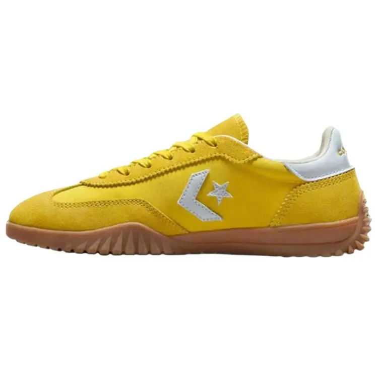 Converse Run Star Trainer Comfortable Durable Low-Top Casual Shoes for Men and Women in Yellow Verifiable, with credentials and supporting global authentication