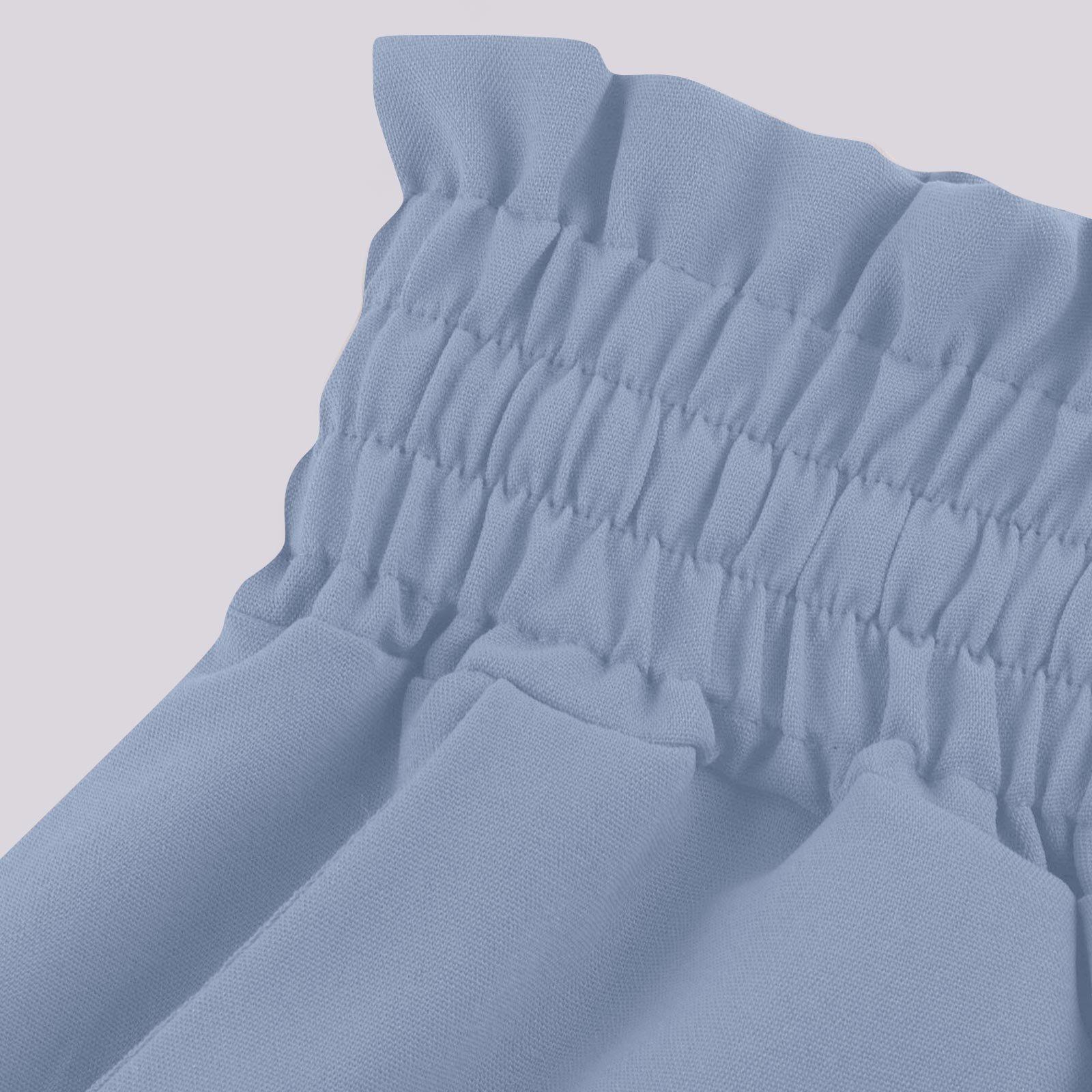 Women's new summer wide-leg long pants with elastic waistband, high-waisted long skirt-pants for women, suitable for beach vacations and commuting