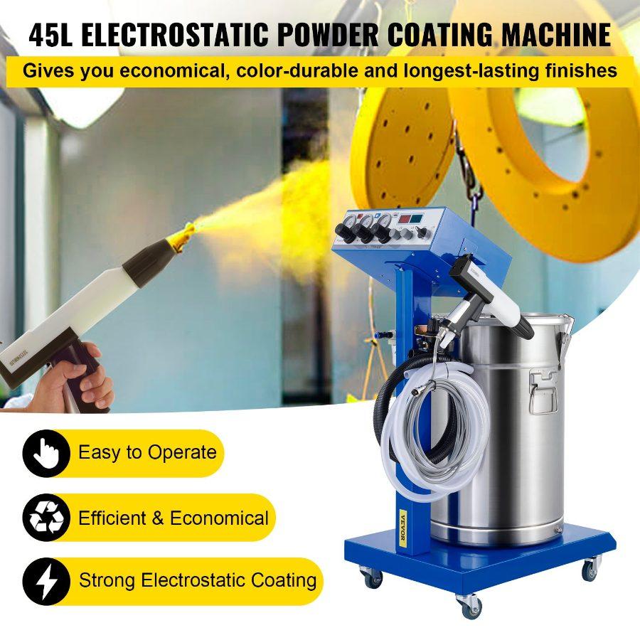 New Electrostatic Spray Powder Coating System Machine Spraying Gun Paint System Powder Coating Equipment