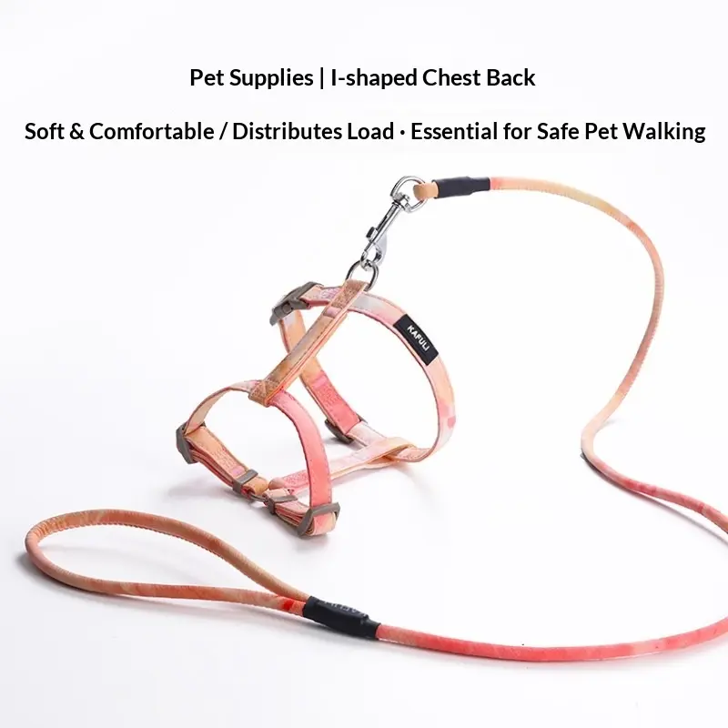 Cat Traction Rope I-shaped Chest Strap Anti-explosion Charge Small Dog Universal Cat Strap Dog Walking Artifact Pet Supplies