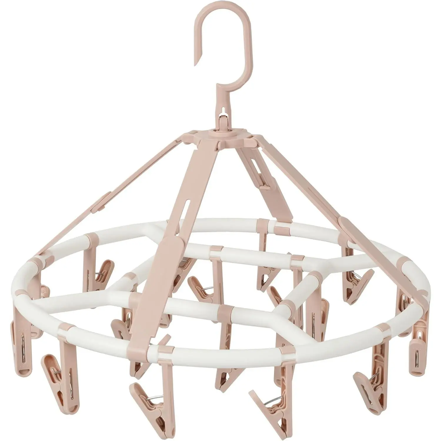 Clothes Drying Rack Foldable with 20 Drying Clips Drip Hanger(Gift)