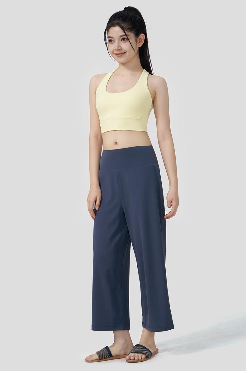 Yoga Vest With Fixed Cups, Racerback Straps, Padded Sports Bra, Shockproof Fitness Bra, Yoga Wear